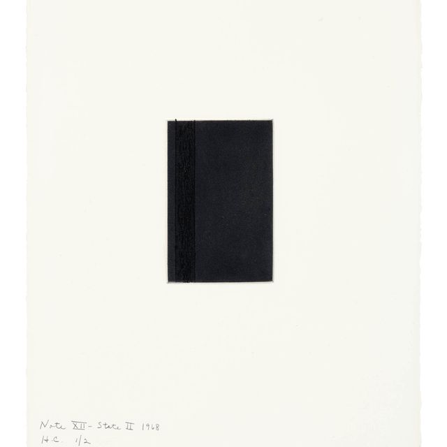 Barnett Newman — Примечание XII (Состояние II), из примечаний (B.N.F. 246; S. 39)
