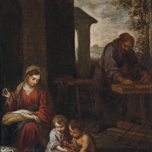 Bartolomé Esteban Murillo — Святое семейство с младенцем Святым Иоанном Крестителем