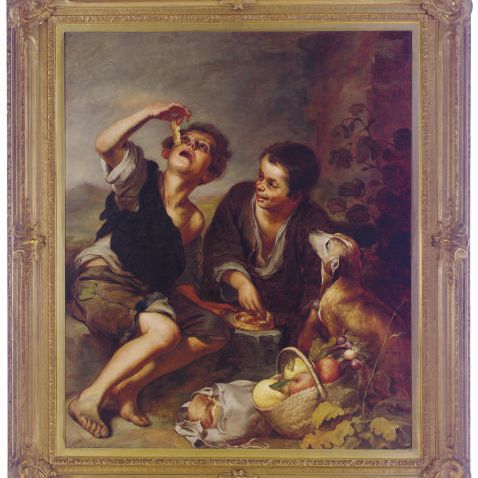 Bartolomé Esteban Murillo — Мальчишки-попрошайки едят виноград и дыни