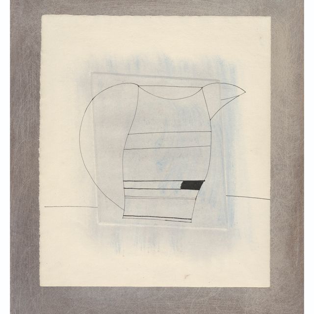Ben Nicholson — 1970 ("голубой кувшин")