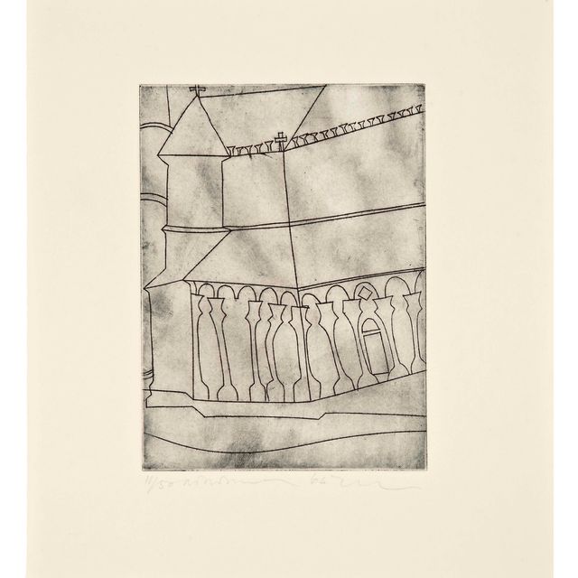 Ben Nicholson — Фрагмент тосканского собора (Лафранка 18)