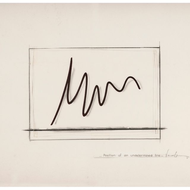 Bernar Venet — Положение неопределенной линии