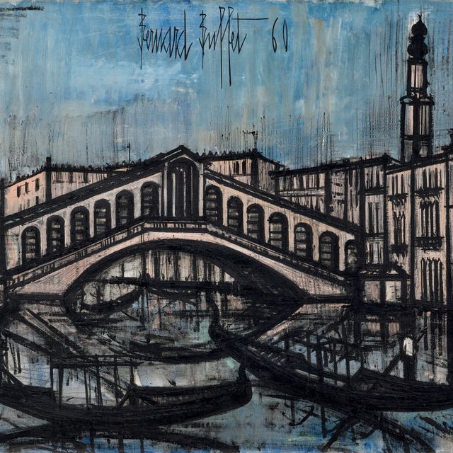 Bernard Buffet — Венеция, мост Риальто