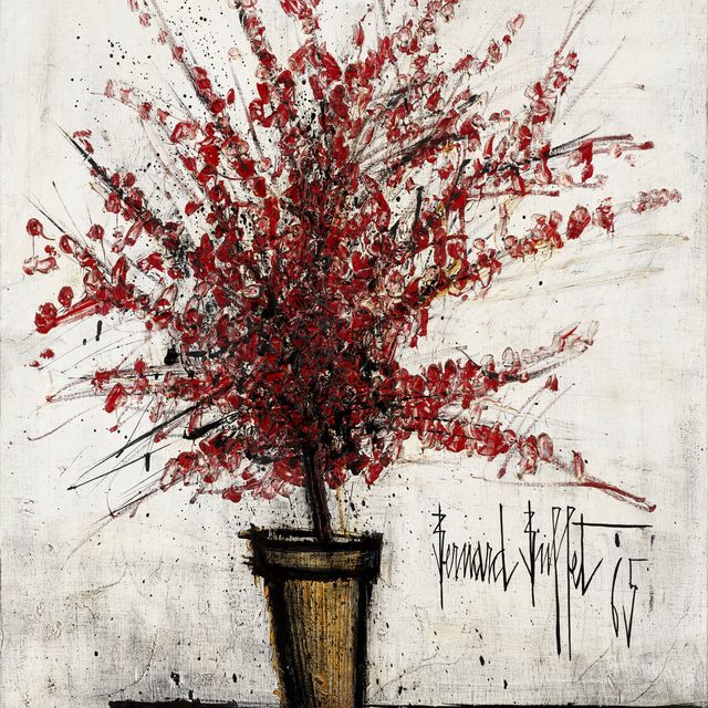 Bernard Buffet — Румяна Азалии в горшочке