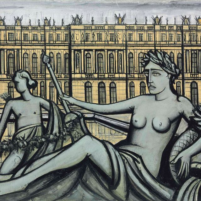 Bernard Buffet — Версальский замок и статуя Флоры
