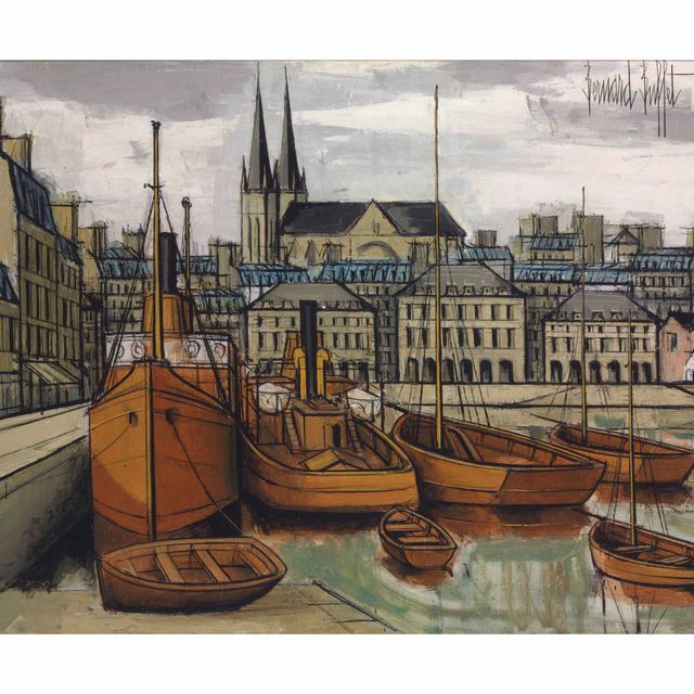 Bernard Buffet — Ванн, искупители в бассейне