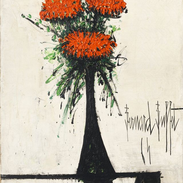 Bernard Buffet — Букет цинний