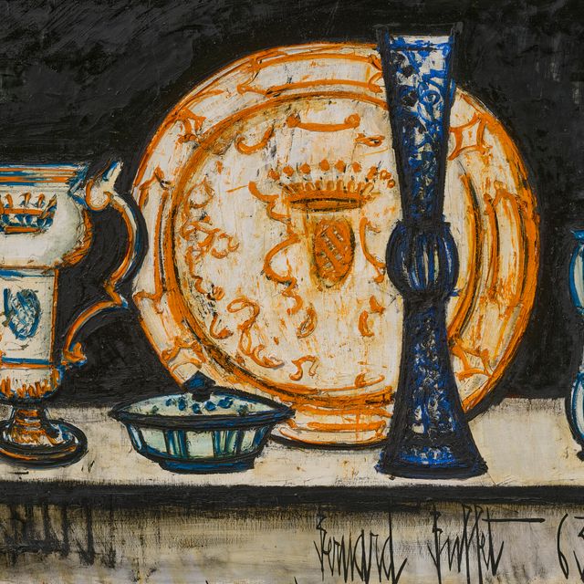 Bernard Buffet — Смерть природы среди ваз из Мустье