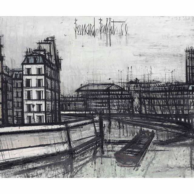 Bernard Buffet — Сена и Тур Сен-Жак
