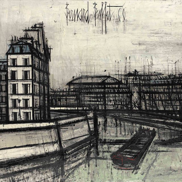 Bernard Buffet — Сена и Тур Сен-Жак