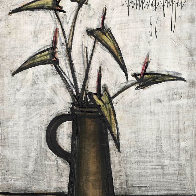 Bernard Buffet — Цветы, танцующие на ветру
