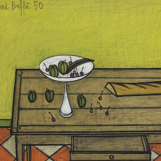 Bernard Buffet — Смерть природы за кухонным столом