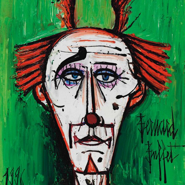 Bernard Buffet — Клоун, любящий верта