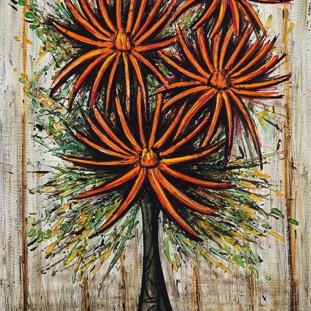 Bernard Buffet — Далия танцует у вазы в Галле