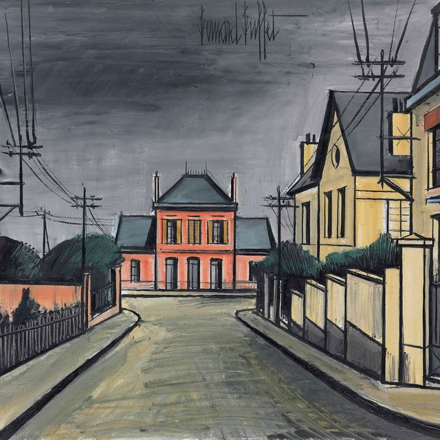 Bernard Buffet — Улица а-ля дом роз