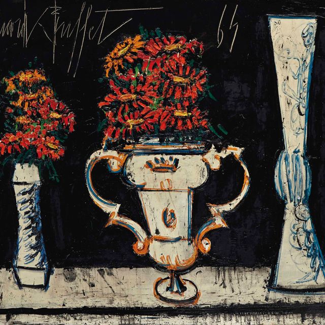 Bernard Buffet — Букеты в вазах-мустьерах