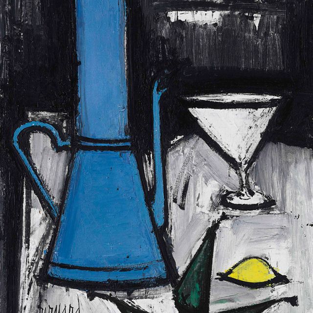 Bernard Buffet — Смерть природы в голубом кафе