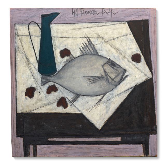Bernard Buffet — Таблица брока и пуассона в одном месте