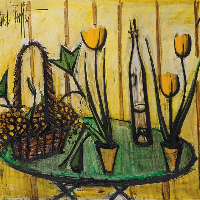 Bernard Buffet — Смерть природы среди тюльпанов