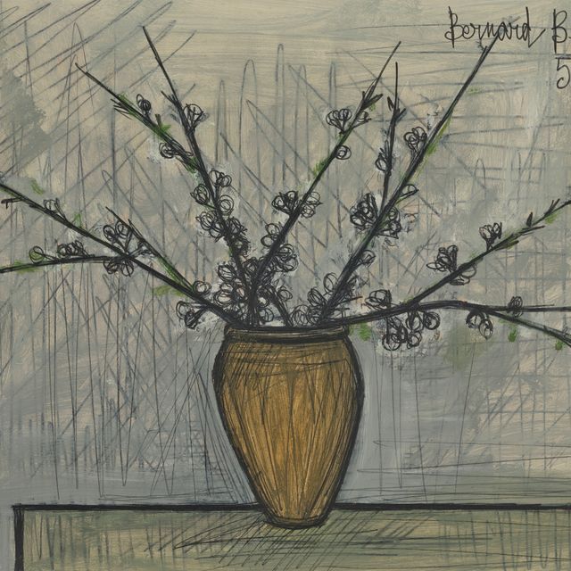 Bernard Buffet — Букет из черноплодной рябины