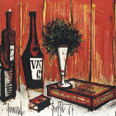 Bernard Buffet — Смерть природы в бутилиях