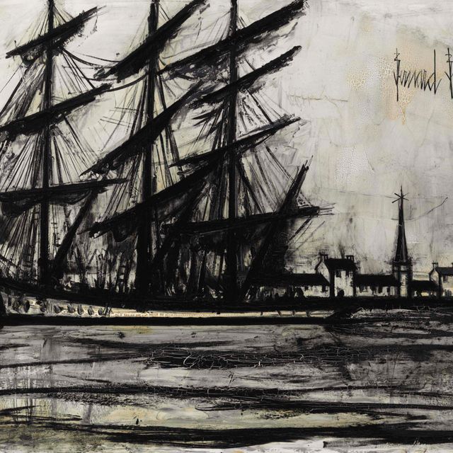 Bernard Buffet — Терре-Нойвас, деревня