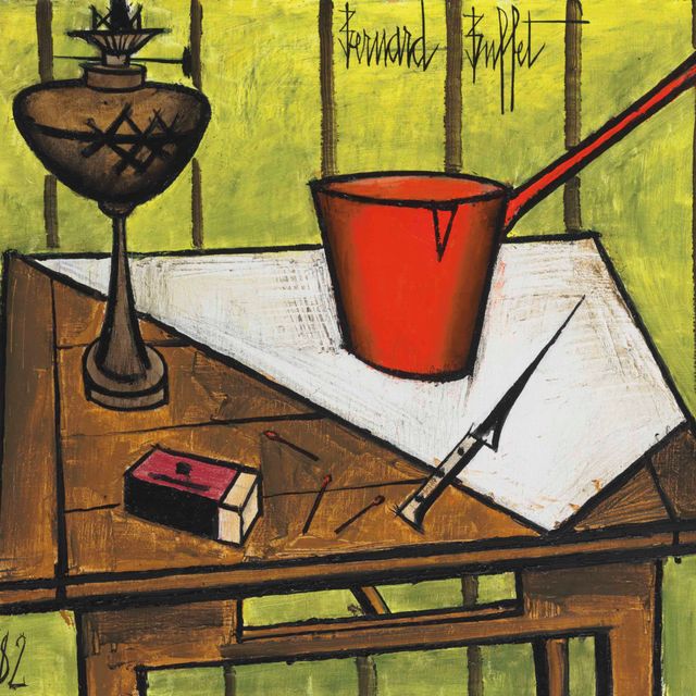 Bernard Buffet — Nature morte а-ля румяная запеканка