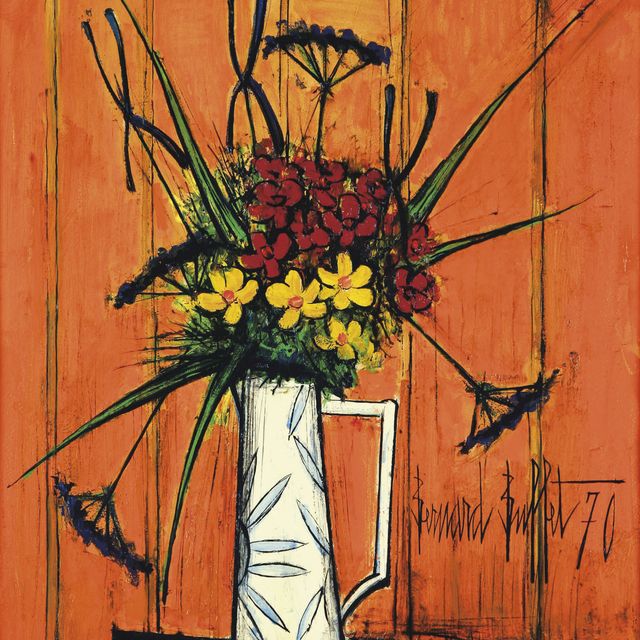 Bernard Buffet — Флерс любит апельсиновый цвет