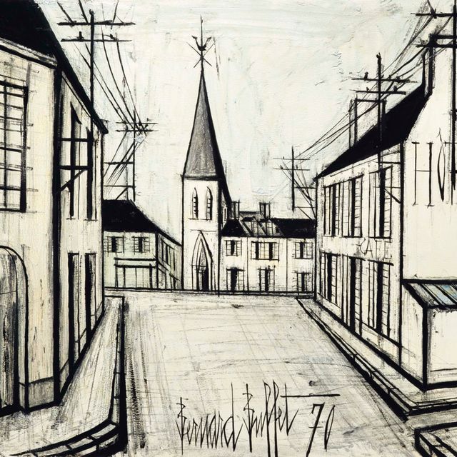 Bernard Buffet — Деревенская улица