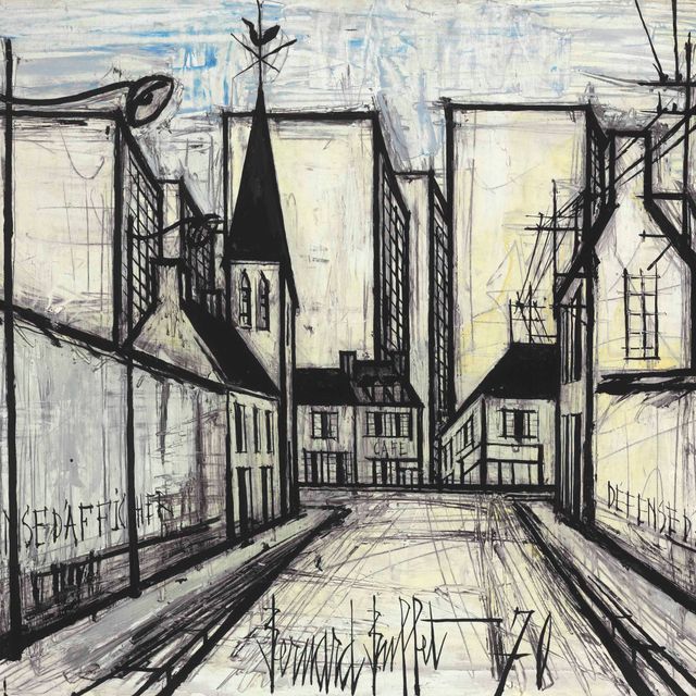 Bernard Buffet — Здания en banlieue
