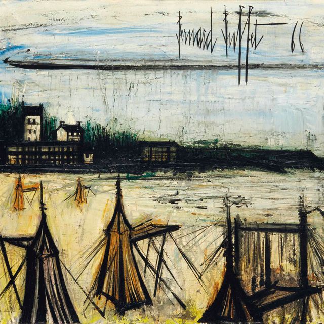 Bernard Buffet — Палатки на пляже