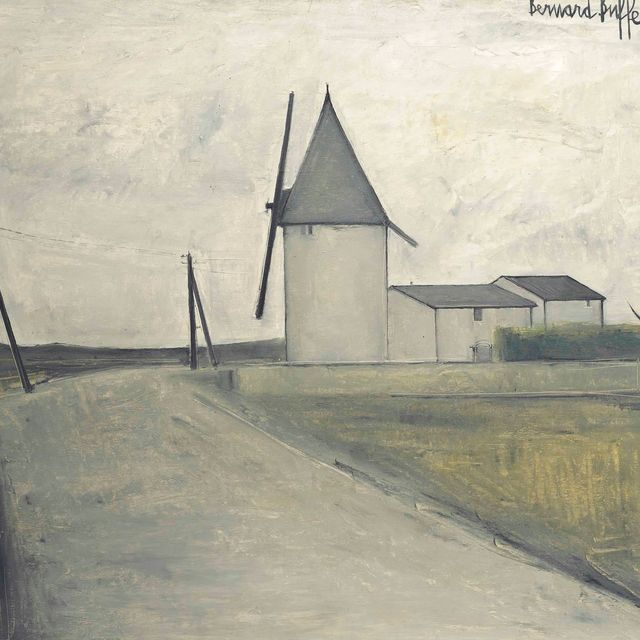 Bernard Buffet — Ле-мулен на открытом воздухе