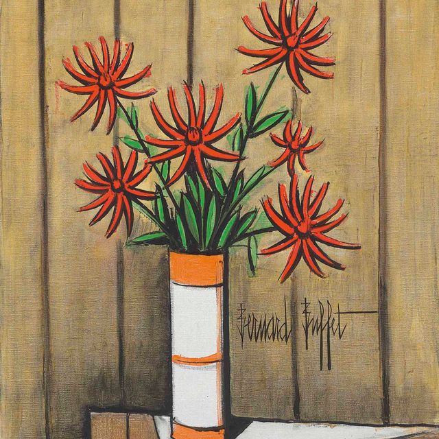 Bernard Buffet — Румяна из георгинов