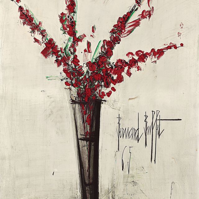 Bernard Buffet — Ваза с цветами