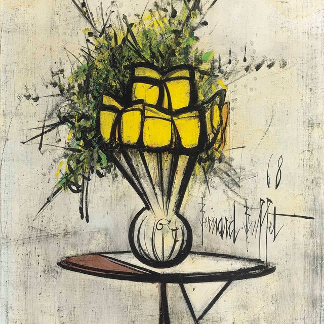Bernard Buffet — Флер, желтые папильоны