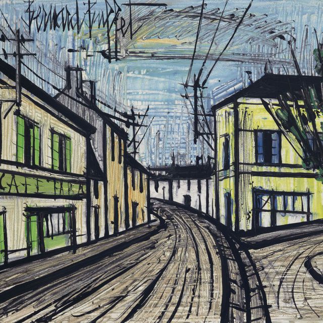 Bernard Buffet — Деревенская площадь