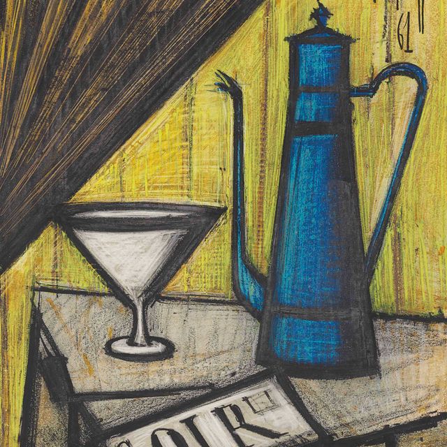 Bernard Buffet — Смерть природы в голубом кафе