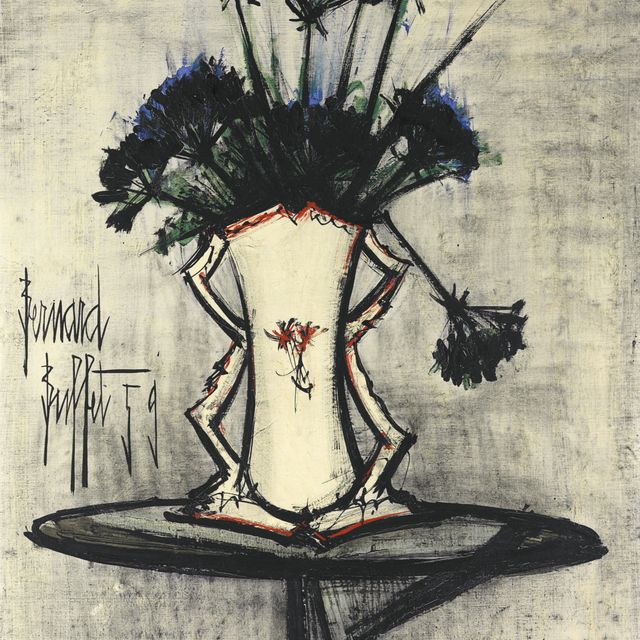Bernard Buffet — Цветы в вазе