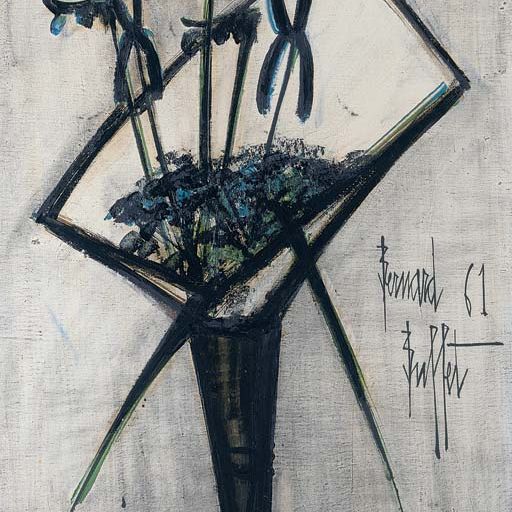 Bernard Buffet — Ваза с цветами