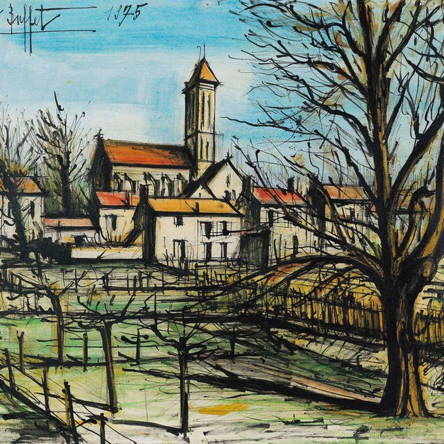 Bernard Buffet — Улица в деревне