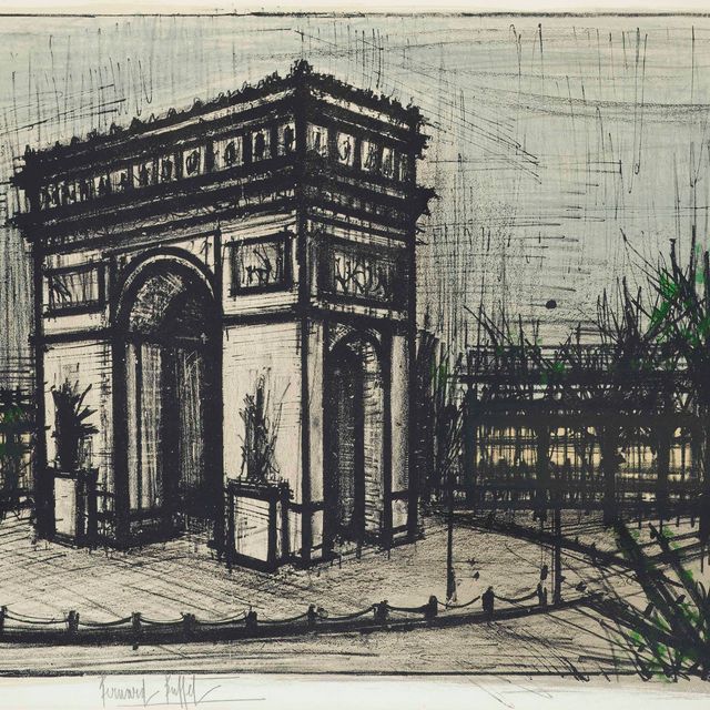 Bernard Buffet — Триумфальная арка, из альбома Paris (S. 40)