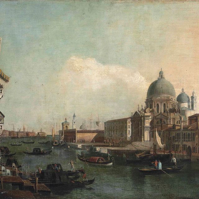 Bernardo Bellotto — Вид на Гранд-канал в Венеции, Санта-Мария-делла-Салюте и Пунта-делла-Догана