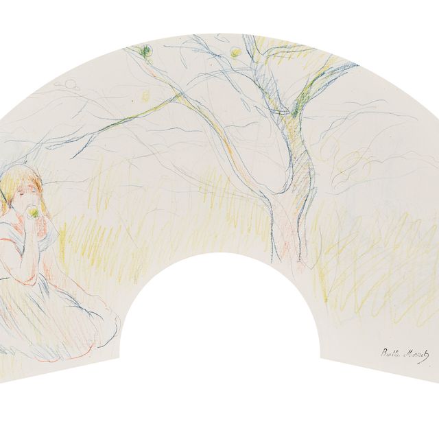 Berthe Morisot — Молодая девушка, сочная и фруктово-ягодная (спереди); Этюды для молодой девушки (сзади)