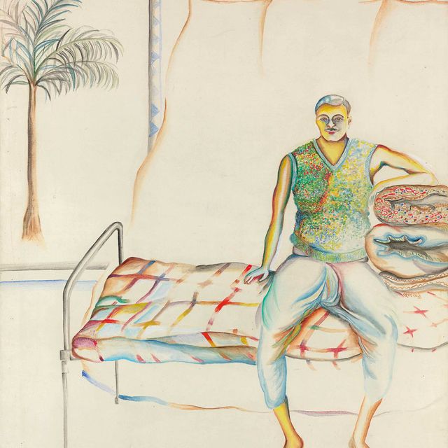 Bhupen Khakhar — Без названия (Портрет Панду)