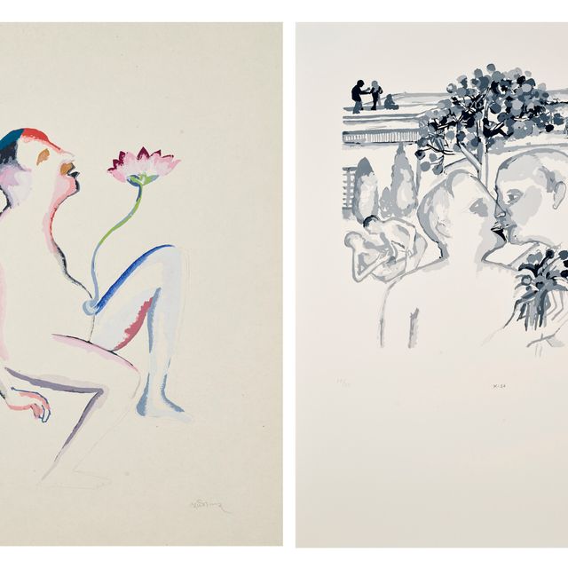 Bhupen Khakhar — Лотос; Поцелуй