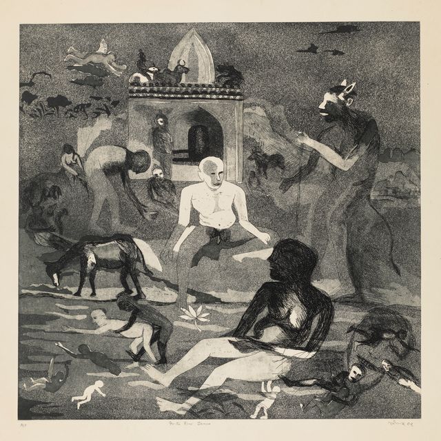 Bhupen Khakhar — В реке Джамуна