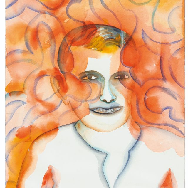 Bhupen Khakhar — Красный цвет и желваки разлились по его лицу
