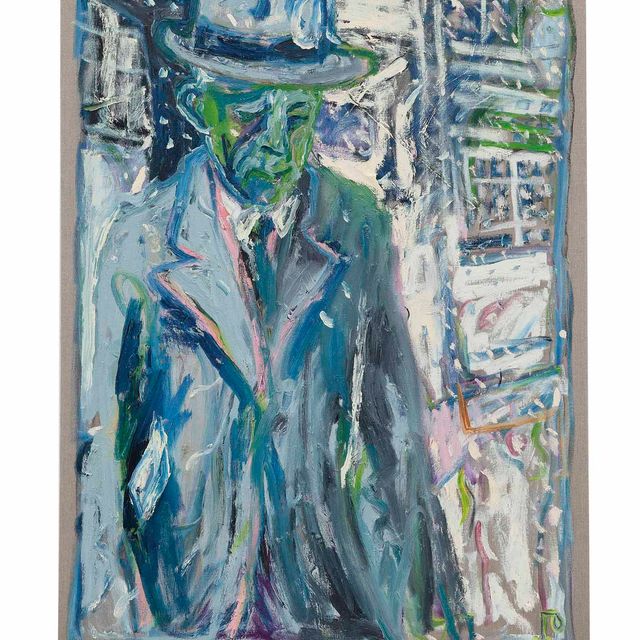 Billy Childish — Человек, стоящий на заснеженной улице (2)