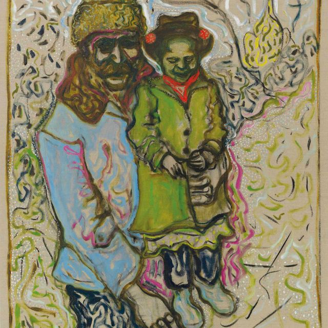 Billy Childish — Каракулевая шапка и капор в цветочек (отец и дочь)