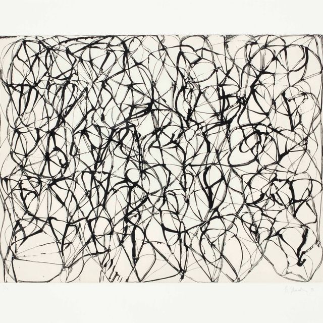 Brice Marden — Серия "Холодная гора", "Исследования Дзен" : одна тарелка (Lewison 43/2)